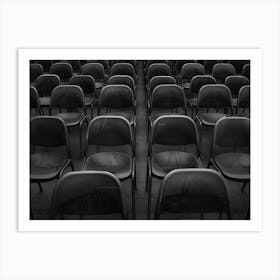 Empty Chairs In The Auditorium Art Print