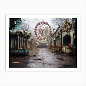 Abandoned Amusement Park 3 Art Print