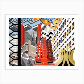 Brutalist Montage Art Print