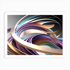 Abstract Swirls 10 Art Print