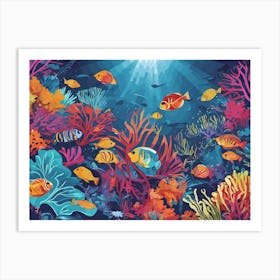 Coral Reef 4 Art Print