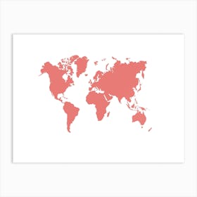 World Map 11 Art Print