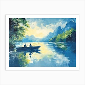 Fishing At The River 2 Art Print