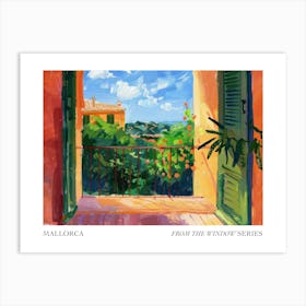 Mallorca From The Window Series Poster Painting 3 Art Print