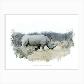 Khama Rhino Sanctuary, Botswana, Africa Art Print