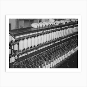 Making Three Twist Thread,Laurel Cotton Mills, Laurel, Mississippi By Russell Lee Art Print