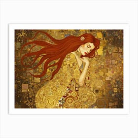 Golden Woman By Gustav Klimt Poster