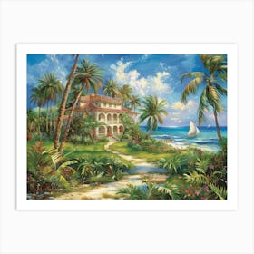 Beach House 7 Art Print