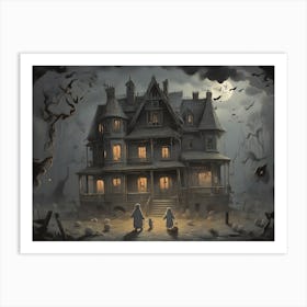 Haunted House 1 Art Print