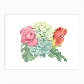 Amaryllis Bouquet Art Print