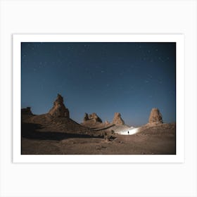 beautiful desert night Art Print