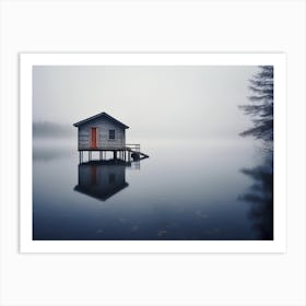 House On The Lake 1 Art Print