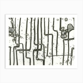 Abstraction Spot Calligraphy 3 Art Print