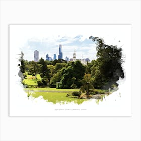 Royal Botanic Gardens, Melbourne, Victoria Art Print