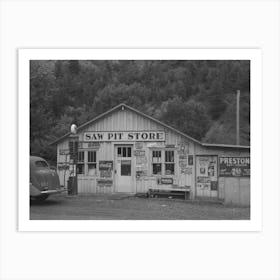 Store, The One And Only, Saw Pit, Colorado By Russell Lee Art Print