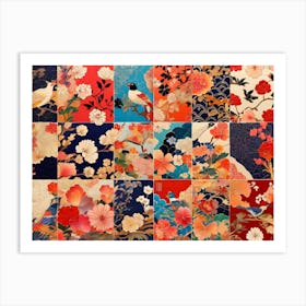 Asian Florals Art Print