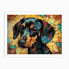 Dachshund Fine Art Portrait 2 Art Print