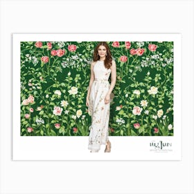 An Enchanting Illustration Of A Season Blooming In Spring Where The Botanical Garden Teems With Dec (3) Art Print