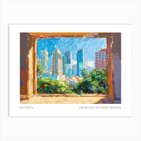 Sydney From The Window Series Poster Painting 1 Art Print