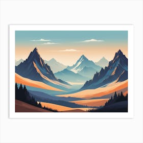 Mountain Landscape 6 Art Print