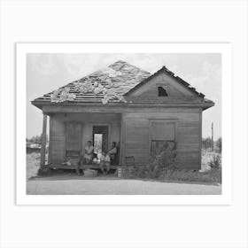 Home Of Agricultural Day Laborer S Home In Muskogee County, Oklahoma, These Houses Rent From Two To Five Dollars Per Art Print