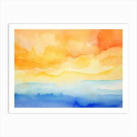 Sunset Elemental 8 Art Print