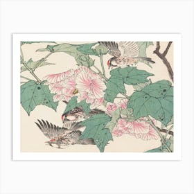 Birds On A Branch 5 Art Print