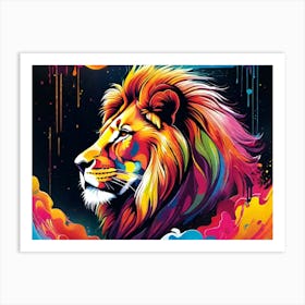 Lion Painting 117 Art Print