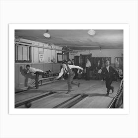 Untitled Photo, Possibly Related To Bowling Alley On Southside Of Chicago, Illinois By Russell Lee Art Print