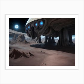 Alien Spaceship Art Print