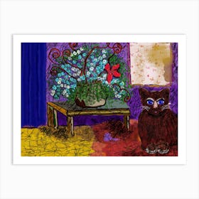 Room Cat Art Print