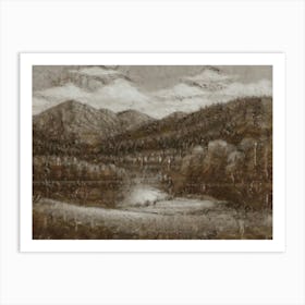 Mountain Scene  Art Print