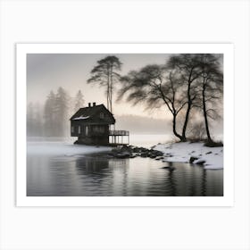 House On The Lake 2 Art Print