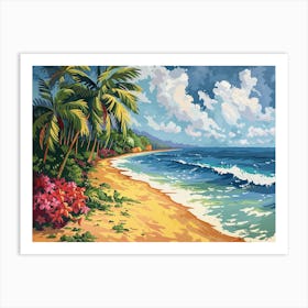 Beach Painting Art Print