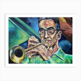 Jazz trumpeter 1 Art Print