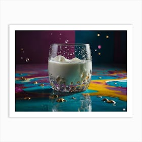 Glass Of Milk Art Print