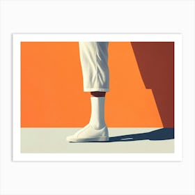 White Sneakers Art Print