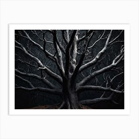 Tree In The Dark 1 Art Print