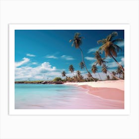 Pink Sand Beach Art Print