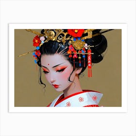 Geisha 7 Art Print