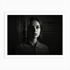 Chiaroscuro Of Code Art Print