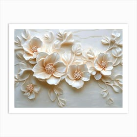 Flowers On A Wall 19 Art Print