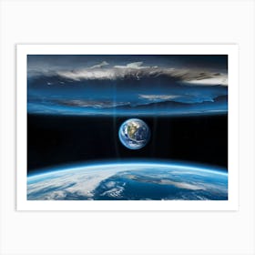 Earth From Space 1 Art Print