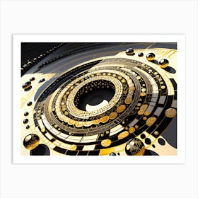 Circle Of Gold Art Print