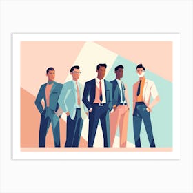 Group Of Businessmen Art Print