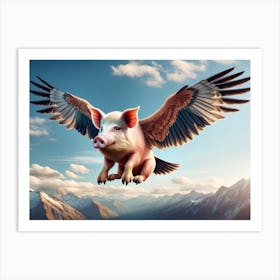 Flying Pigle Art Print