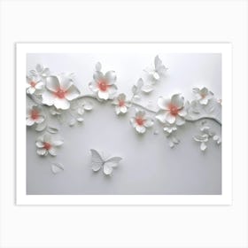 Paper Flower Wall Art 29 Art Print