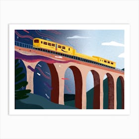 Le Train Juane Art Print