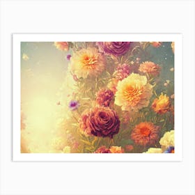 Flowers In The Sky 2 Art Print