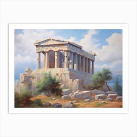 Parthenon temple in Athens 1 Art Print